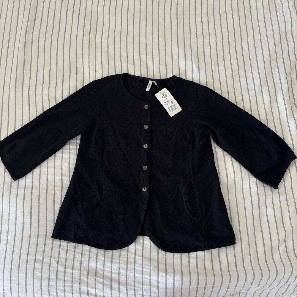NWT Kleën black zebra textured cardigan